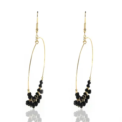 Jo Harpur's Black Onyx Hoop Earrings